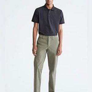 Calvin Klein Men's Smooth Cotton Monogram Logo golf shirt